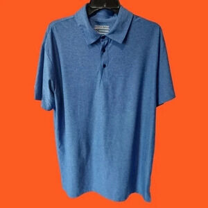 Cossniss short sleeve polo shirt size XL blue color